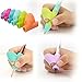 COCODE Pencil Grips Silicone Ergonomic Pen Grippers Writing Aid Grip Posture Correction Tool for Kids Student Toddlers Preschoolers Kindergarten and Adults(3PCS)