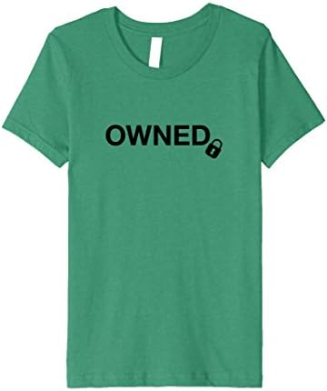 Kids Owned - Cuckold and Swinger Lifestyle Fitted T-Shirt 12 Kelly Green