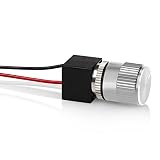 12 Volt DC Dimmer for LED, Halogen, Incandescent - RV, Auto, Truck, Marine, and Strip Lighting - Short Shaft - Silver