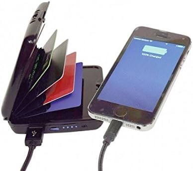 Shopo's Business Card, ATM Card, Credit Card Wallet Holder with Inbuilt Power Bank for Charge Mobile Phone (1pcs)