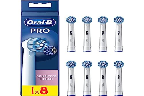 Oral-B Pro Sensitive Clean Aufsteckbürsten für elektrische Zahnbürste, 8 Stück