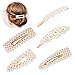 5 Pcs Pearl Hair Clips,Vanten Artificial Pearl Hair Pins Bride Hair Barrettes Handmade Ornaments Alligator Hairpins for Women Girl Wedding Bridal Styling Accessories Valentines Day Gifts