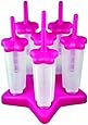 Tovolo Star Pop Molds, Pink - Set of 6
