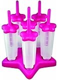 Tovolo Star Pop Molds, Pink - Set of 6