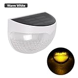 Wireless Solar Power Fence Light, ProGreen Outdoor Waterproof Solar Light Sensor Security Lights for Yard Wall Path Pool, Auto on/off (1 Pack, 3000K)