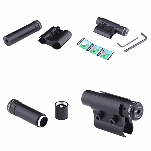 Higoo Tactical Mini Red Dot Laser Sight Scope with Barrel Clamp Mount for Rifle Shot Gun - Thumbnail 5