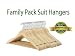 Whitmor 6026-715-16 Natural Wood Collection Suit Hangers, Set of 16 - Set of 2