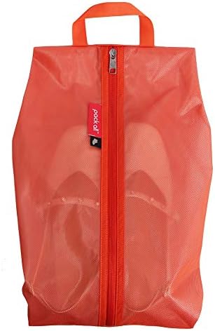 pack all シューズケース シューズバッグ 超軽量 防水素材 半透明 防塵 靴入れ 小物入れ 衣類入れ 収納バッグ 男女兼用 旅行 出張 スポーツ アウトドア 家庭用