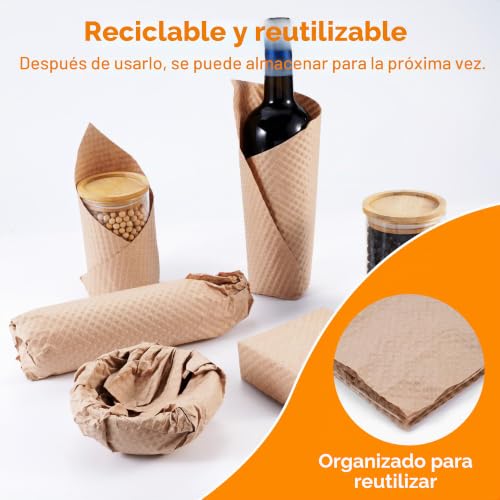 SZSYumUnion Bubble Wrap Roll - Packaging Paper for Moving, Shipping and Gift Wrapping - Sustainable Packaging Materials for Moving Boxes and Fragile Items (38CM x 30M)
