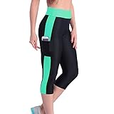 Lasher Women's Capri Workout Leggings Yoga Running Tight Pants