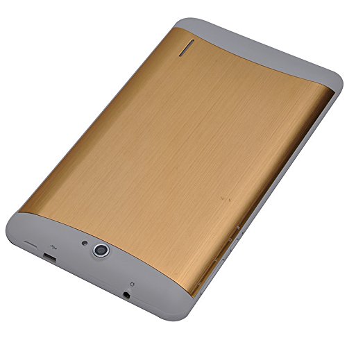 7" Google Android 4.4 phablet Dual SIM Card Support 3G Wifi Call Tablet Pc Smart phone GPS RAM 1G+8G (Gold)