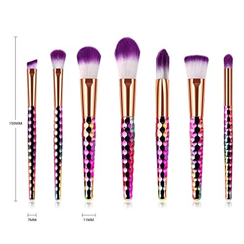image for Seaintheson Makeup Brushes Sets, 7 Pcs Makeup Brushes with A Honeycomb