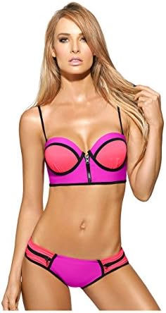 Women Bustier Swimsuit Bikini Set 13724 Trajes de Baño para Damas