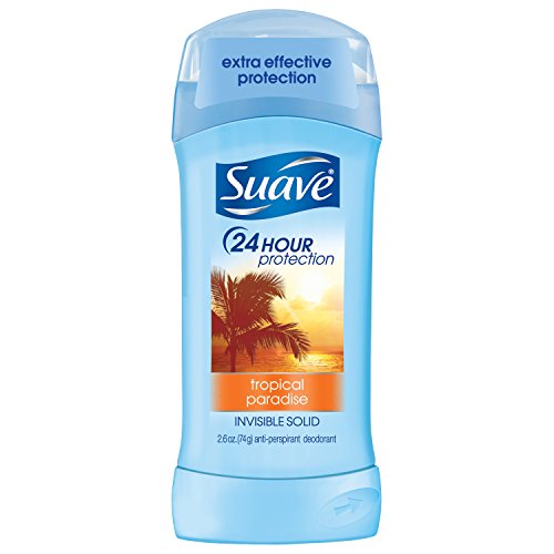 Suave 24 Hour Protection Tropical Paradise Invisible Solid Anti-Perspirant Deodorant, 2.6 Ounce