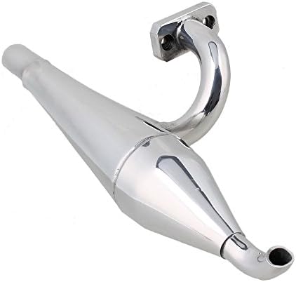 Yiguo Aluminum Alloy W05003 Exhaust Pipe Tubing L308mm for RC 1:5 Fuel Car Silver