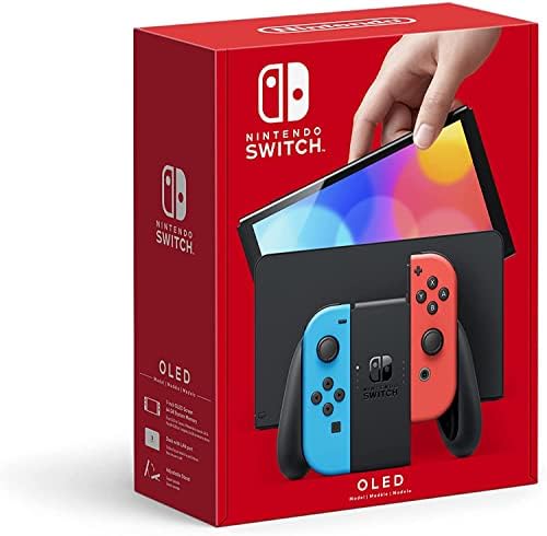 Amazon.com: Nintendo Switch OLED Model – Neon Red & Neon Blue Joy