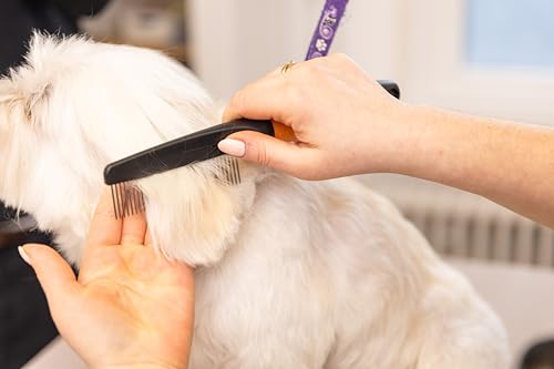 WAHL Grooming Comb for Dogs and Cats, Pet Grooming Tools, Minimal Pulls, Stainless Steel Teeth, Gel Handle, Orange