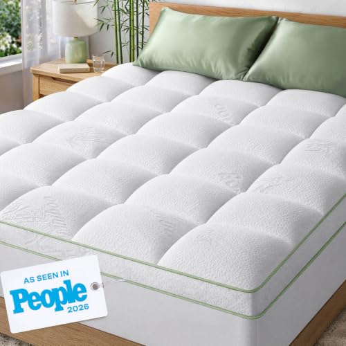 Extra-Thick Mattress Topper with 20" Deep Pocket - California King Size at Amazon