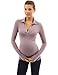 PattyBoutik Mama V Neck Long Sleeve Maternity Polo Shirt