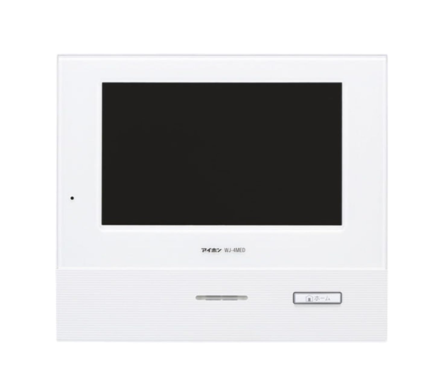 アイホン インターホン ドアホン モニター付親機 7型画面 カラー画面 自動交互通話 プレストーク通話 二世帯向き 壁取付型 SDカード対応 白 3.1×21×18.3cm WJ-4MED-T の商品画像