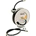 Roughneck Spring-Rewind Fuel and Oil Hose Reel with Hose - 1,250 PSI
