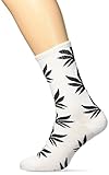 Leegoal Men Women Soft Cotton Weed Leaf High Socks Sports Crew Socks