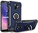 GETE Galaxy A6 2018 Case, 360 Degree Rotating Ring Holder Kickstand Protective Phone Cases Cover for Samsung Galaxy A6 2018 (Blue)