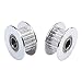 IronBuddy GT2 Timing Pulley 20 Teeth 5mm Bore with Bearing for 6mm Belt Aluminum Pulley Wheel for 3D Printer, Pack of 5 (20 Teeth)