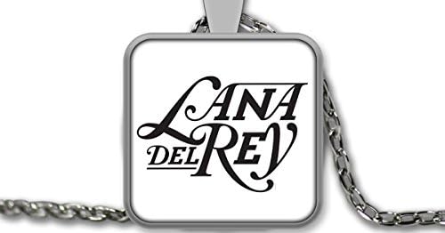 Lana Del Rey Square Pendant Necklace 1 inch in diameter
