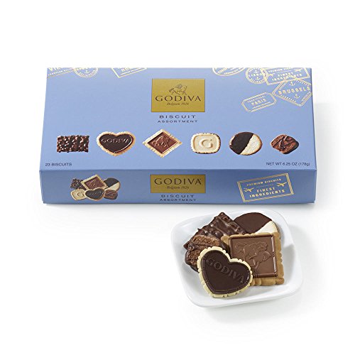 Godiva Chocolatier Assorted Chocolate Cookie Biscuit, Great for Valentines Day