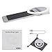 Selfie Light, BESTTY Super Slim [Rechargable Battery] Selfie Ring Light for Camera Selfie LED Camera Photography Light, Protection Eyes Natural Light (White) contain Silicone Makeup Sponge