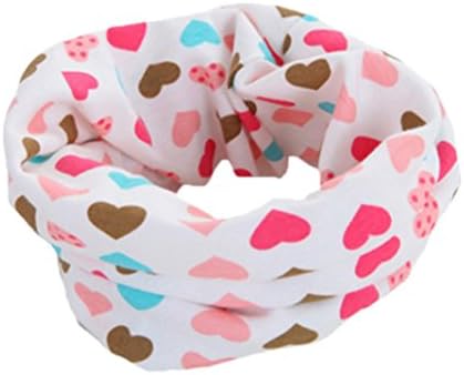 Fashion Scarves, RIUDA Autumn Winter Boys Girls Baby Scarf Cotton O Ring Neck Scarves Blue (Pink)