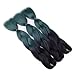 Ombre Braiding Hair 3 packs Jumbo Braiding Hair Extensions For Braiding Twist 24 Inch 100g/Pack (Black/Dark green)