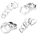 HeroNeo 20pc Stainless Star Heart Flower Cookie Fruit Cutter Sporting Shape Biscuit Mold