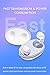 Torteco Wireless Earbuds Bluetooth 5.0 Headphones, in-Ear Stereo Wireless Earphones with Microphone One-Step Pairing with Charging Case, IPX6 Water Proof for Running, Sports, Working, White
