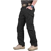 NAVEKULL Men's Military Cargo Tactical Pants Ripstop Lightweight Cotton Stretch Combat Outdoor Hiking Pants