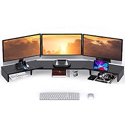 LORYERGO Triple Monitor Stand - Dual Monitor Stand