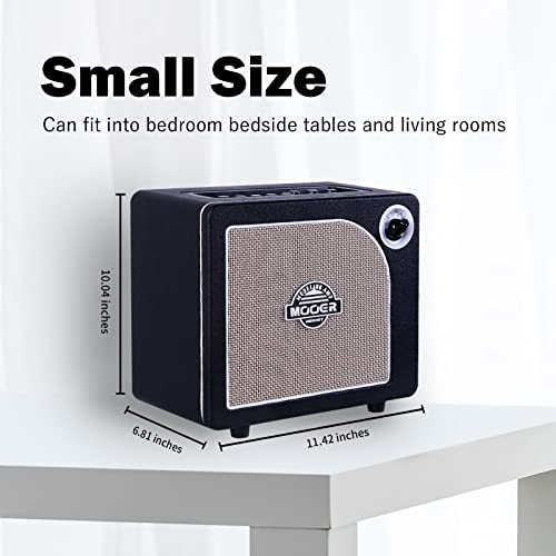 MOOER Electric Guitar Practice Amp, Combo Amplifier 15W with 3 Band Equalization, 9 Digital Amp