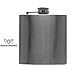 Stainless Steel Hip Flask - Bonus Wine and Spirits Recipes - Water Liquor Alcohol Travel Container - 6 oz - Beverage Bottle