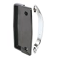 Prime-Line Products A 112 Sliding Screen Door Pulls, Black Plastic/Chrome Diecast