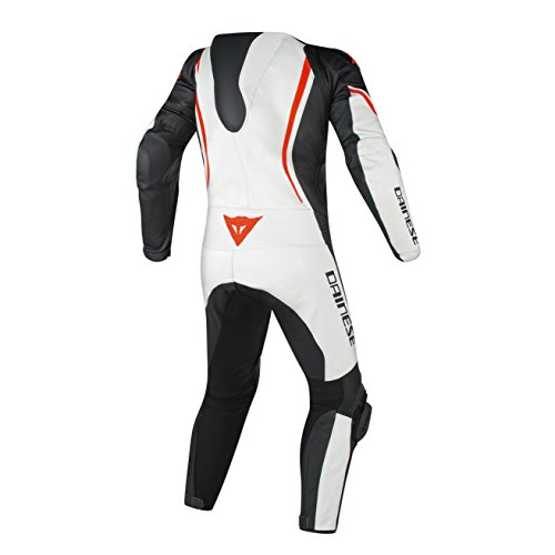 Dainese Assen Perforated Leather OnePiece Suit (50) (White/Black