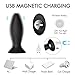3Pcs Vibrating Butt Plug Set Anal Plug Training Kit, Remote Control 9 Vibration Modes Anal Sex Toys with Suction Cup Base for Male, Female and Beginner