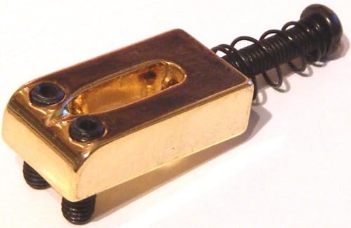 Gold guitar saddle for electric guitar bridge or tremolo