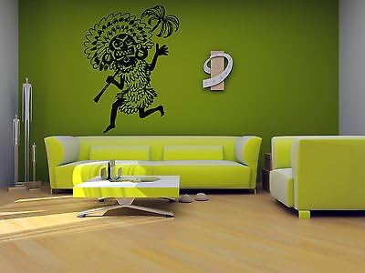 Wall Vinyl Sticker Room Decals Mural Design Africa Tribal People Palm bo1230