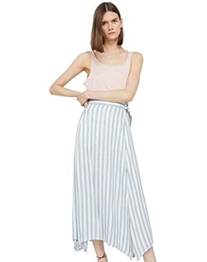 Mango Women's Knotted-Hem Cotton Top