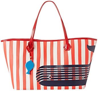 Jonathan Adler Women's Animal Duchess Medium E/W Tote Tomato Red Whale