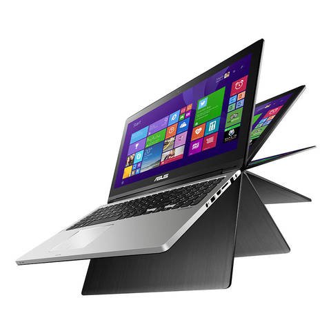 ASUS TP500LA 2-in-1 15.6 Inch HD Touchscreen Transformer Book Flip Laptop PC, Intel Core i7-5500U 2.4 GHz Processor, 8GB RAM, 1TB Hard Drive, WIFI, Bluetooth, Webcma, HDMI, NO DVD, Windows 8.1