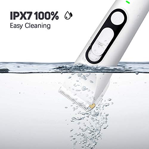 Liaboe Cortapelos Hombre, Máquina de Cortar de Cuchilla Cerámica, Recortador de Barba Waterproof y Recargable, Cortadoras de Pelo de Pelo de Poco Ruido para Familias