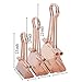 Z ZICOME 50 Pack Binder Clips, Rose Gold, Assorted Sizes (1-1/4 inch, 1 inch, 3/4 inch)