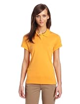 CLASSROOM Juniors Short Sleeve Fitted Polo, Gold, Small